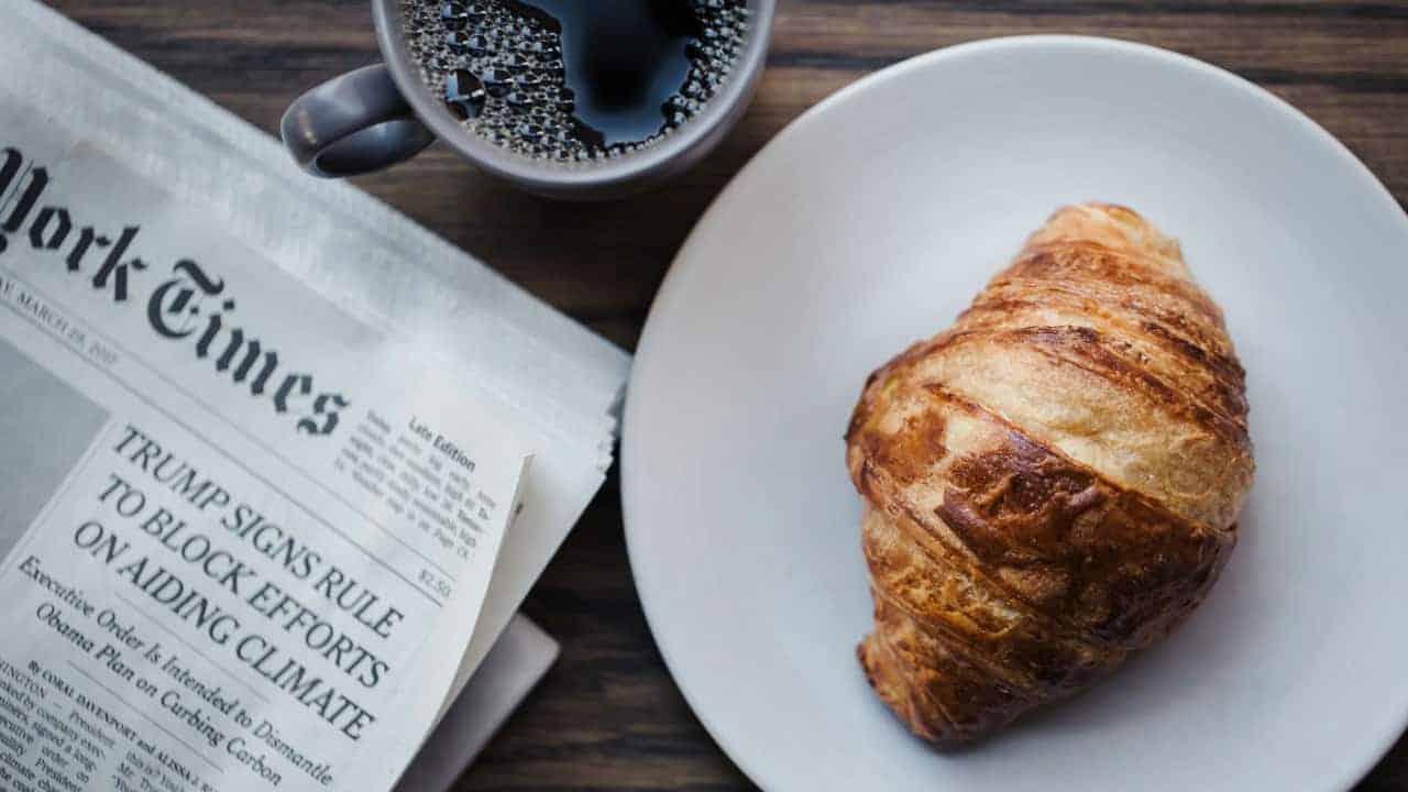 High Street Croissant and coffee